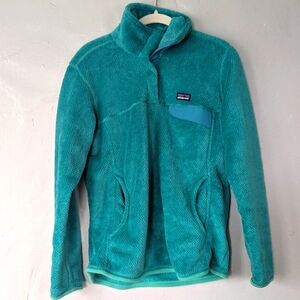 EUC (Like New) Women's Lightweight Synchilla Snap-T Fleece Pullover Teal Large